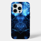 Blue Nebula Energy Fractal Art Case-Mate iPhoneケース (裏面)
