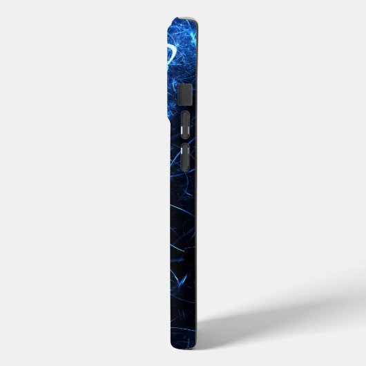 Blue Nebula Energy Fractal Art Case-Mate iPhoneケース (裏面 / 左)