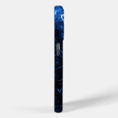 Blue Nebula Energy Fractal Art Case-Mate iPhoneケース (裏面 / 右)