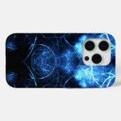 Blue Nebula Energy Fractal Art Case-Mate iPhoneケース (裏面 (横))