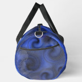 Blue Neon Liquid Swirl Holographic 2026 Fitness   ダッフルバッグ (右)