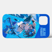 Blue Neon Prodigy Tokyo Cyberpunk Anime Impact Case-Mate iPhoneケース (裏面 (横))