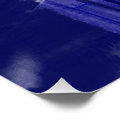 Blue New York City Night Pop Art ポスター (コーナー)