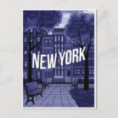 blue new york Postcard ポストカード (正面)