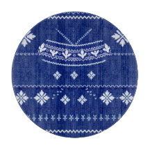 Blue Norwegian Knit, Cutting Board