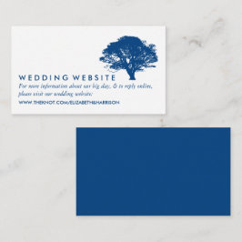 Blue Oak TreeおよびWebサ素朴イトミニマル エンクロージャーカード