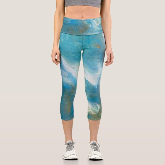 Blue Ocean 1 High Waisted Capris カプリレギンス (正面)