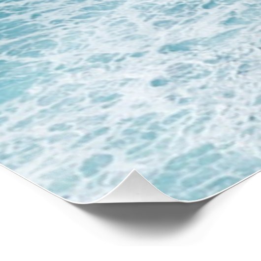 Blue Ocean Color background poster ポスター (コーナー)