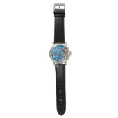 Blue Ocean Fish Wrist Watch – Underwater Sea Life 腕時計 (フラット)