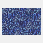 Blue Ocean Nautical Set of Three  ラッピングペーパーシート (正面)