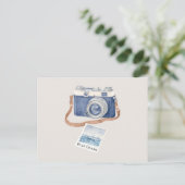 Blue Ocean Photo Camera ポストカード (スタンド正面)
