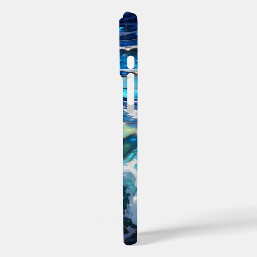 Blue Ocean Wave Aesthetic Phone Case Case-Mate iPhoneケース (裏面 / 左)