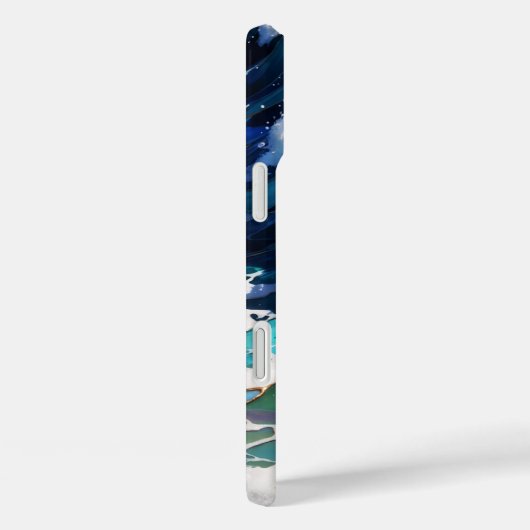 Blue Ocean Wave Aesthetic Phone Case Case-Mate iPhoneケース (裏面 / 右)