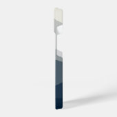 "Blue Ocean Wave & White Sky Minimalist Phone Case iPhoneケース (左側面)