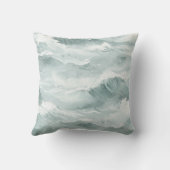 Blue Ocean Whale By the sea クッション (裏面)