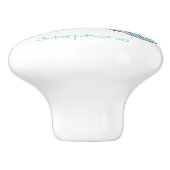 Blue Octopus Design Personalised セラミックノブ (側面)