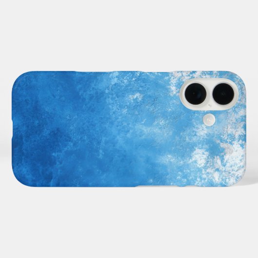Blue Ombre Painted Case-Mate iPhoneケース (裏面 (横))