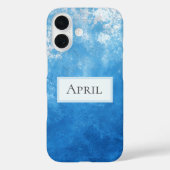 Blue Ombre Painted Case-Mate iPhoneケース (裏面)