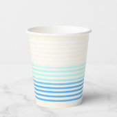 Blue Ombre Striped Paper 紙コップ (裏面)