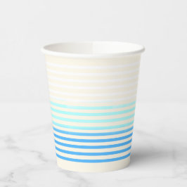 Blue Ombre Striped Paper 紙コップ