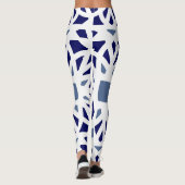 Blue on Blue Geometric レギンス (裏面)