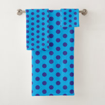 Blue on Blue Polka Dots 