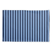 Blue on Blue Stripes 枕カバー (裏面-左)