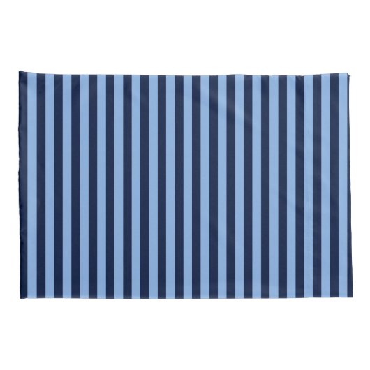 Blue on Blue Stripes 枕カバー (裏面-右)