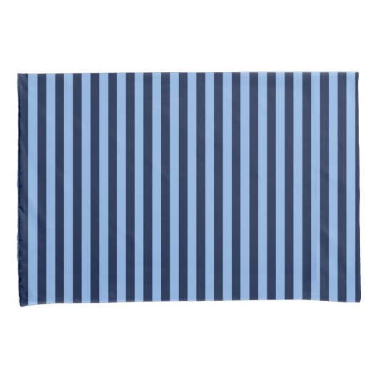 Blue on Blue Stripes 枕カバー (正面右)