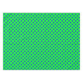 Blue On Green Polka Dots Pattern Design  テーブルクロス (正面(横))