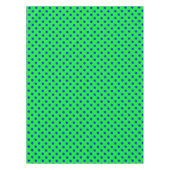 Blue On Green Polka Dots Pattern Design  テーブルクロス (正面)