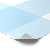 Blue One Golden Year Doodle Puppy 1st Birthday ポスター (角)