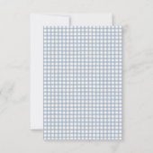 Blue One Lucky Duck 1st Birthday | Cute Rubber サンキューカード (裏面)