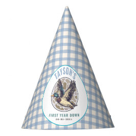 Blue One Lucky Duck 1st Birthday | Cute Rubber パーティーハット