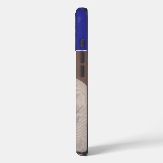 Blue One Photo with Name and Initial  Case-Mate iPhoneケース (裏面 / 左)