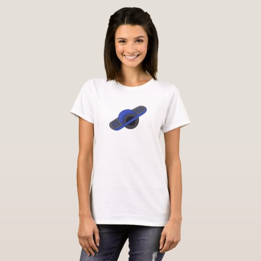 Blue One Wheel Tシャツ (正面フル)