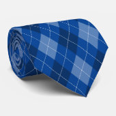 Blue [or custom color] Argyle Pattern ネクタイ (ロール)