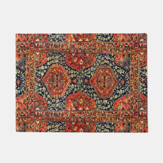 blue&orangeの東洋の敷物 ドアマット (正面)