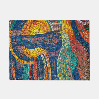 Blue, Orange  ドアマット