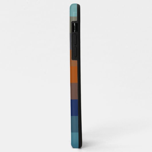 Blue, orange, green, and gray stripes Case-Mate iPhoneケース (裏面/左)