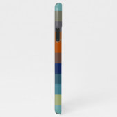 Blue, orange, green, and gray stripes iPhoneケース (右側)