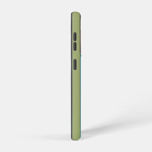 Blue, orange, green, and gray stripes samsung galaxyケース (右側面)