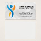 Blue Orange Health Logo | Fitness (正面&裏面)