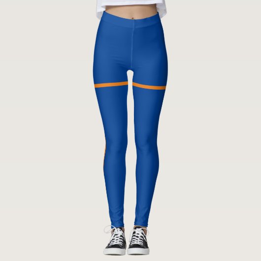 Blue & Orange Leggings  レギンス (正面)