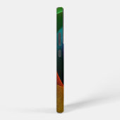 Blue Orange Pink Modern Abstract Art Pattern #24 Samsung Galaxyケース (右側面)