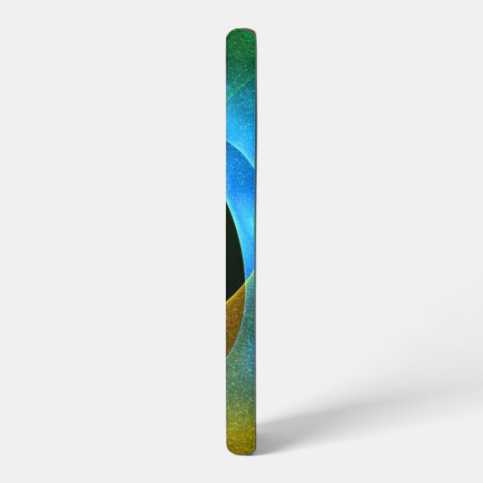 Blue Orange Pink Modern Abstract Art Pattern #24 Samsung Galaxyケース (左側面)