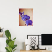 Blue Orchid Photographic Art Print ポスター (ホームオフィス)