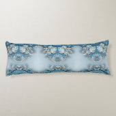 Blue Ornate Floral Body Pillow ボディピロー (裏面)
