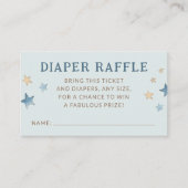 Blue Over the Moon Nappy Raffle Enclosure Card エンクロージャーカード (正面)