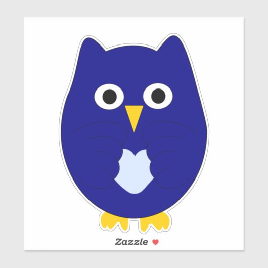 Blue Owl Design シール (シート)